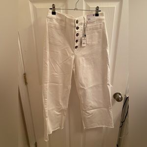 Express Cropped HR Wide Leg Jeans